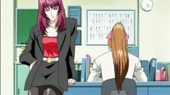 Sitting on the teacher's desk getting a blowjob - Hentai.xxx