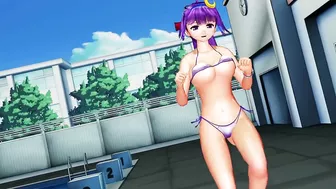 MMD Touhou Patchouli bikini dance