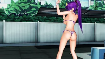 MMD Touhou Patchouli bikini dance