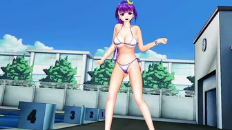 MMD Touhou Patchouli bikini dance