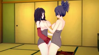 [Naruto]Kurenai x Anko(3d hentai)