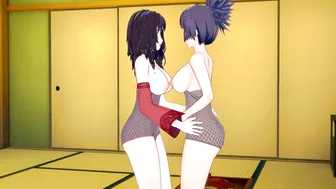 [Naruto]Kurenai x Anko(3d hentai)