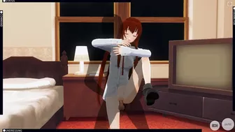 3D HENTAI Kurisu Makise gets fucked in the room (Steins Gate)