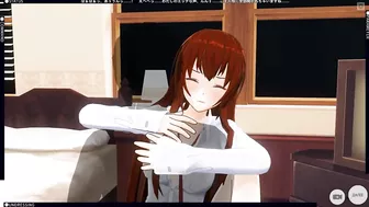 3D HENTAI Kurisu Makise gets fucked in the room (Steins Gate)