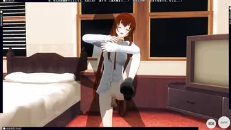 3D HENTAI Kurisu Makise gets fucked in the room (Steins Gate)