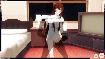 3D HENTAI Kurisu Makise gets fucked in the room (Steins Gate)