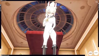 3D HENTAI Ayanami from Azur Lane masturbation and cum