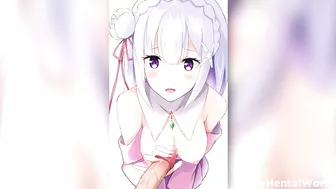 Rezero Emilia Hentai Porn Best Compilation Fuck