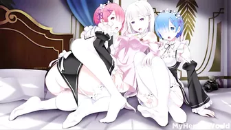 Rezero Emilia Hentai Porn Best Compilation Fuck