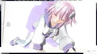 3D HENTAI Creampie Neptunia in the ass