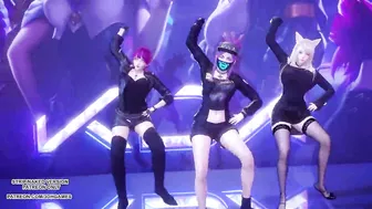 MMD Exid - Me & You Ahri Akali Evelynn Sexy Kpop Dance League of Legends KDA