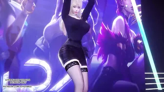 MMD Exid - Me & You Ahri Akali Evelynn Sexy Kpop Dance League of Legends KDA