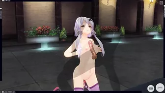 3D HENTAI Yuzuki Yukari breastfeeding your cock