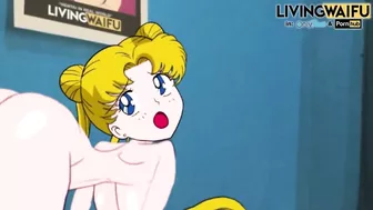 SAILOR MOON Usagi Tsukino Real 2D ANIME Big Japanese Ass HENTAI Serena Cosplay Sex PORN XXX rule 34