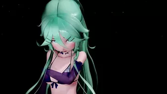 MMD 4k YamaKaze bikini Follow the Leader