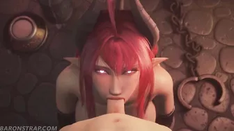 Succubus Sinia Being a Demon Slut Blowjob (Animations with Sound)