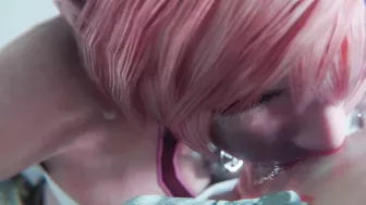 Final Fantasy - Serah Farron Sloppy Blowjob Deepthroat & Cum (Sound)