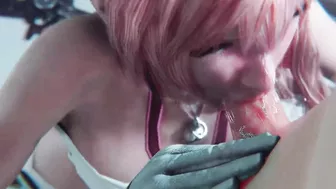 Final Fantasy - Serah Farron Sloppy Blowjob Deepthroat & Cum (Sound)