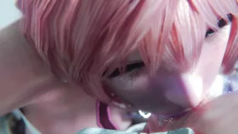 Final Fantasy - Serah Farron Sloppy Blowjob Deepthroat & Cum (Sound)