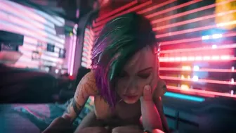 Cyberpunk 2077 - Judy Alvarez Creampie Sex Night (Sound)