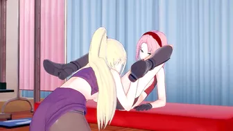 [Natuto] Ino x Sakura(3d hentai)