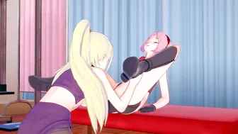 [Natuto] Ino x Sakura(3d hentai)