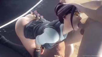 Fortnite - Rook on Her Knees Blowjob Animation (Soun)