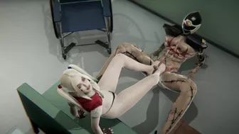 Harley Quinn Footjob and Foot Worship