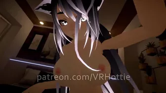 Hot Busty Chick Opens Wide, Strips Down and Rides Dildo POV Lap Dance VR Hentai