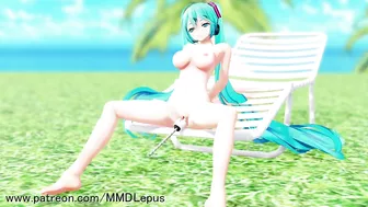 MMD R18ミクがマジックハンドで露出オナニー3D Hentai