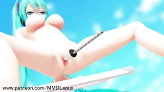 MMD R18ミクがマジックハンドで露出オナニー3D Hentai