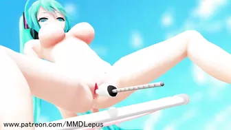 MMD R18ミクがマジックハンドで露出オナニー3D Hentai