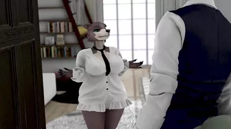 JUNO FROM BEASTARS GIVES LEGOSI A HELPING HAND - SECOND LIFE YIFF [WITH SOUND]