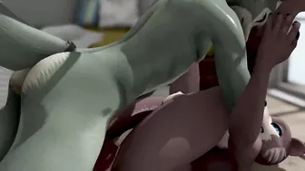 JUNO FROM BEASTARS GIVES LEGOSI A HELPING HAND - SECOND LIFE YIFF [WITH SOUND]