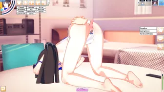 3D Hentaigame - licking hestia pussy and fuck her from behind