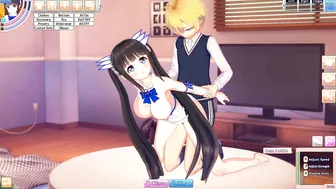 3D Hentaigame - licking hestia pussy and fuck her from behind