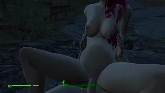 Got pregnant from a passerby right on the road | Fallout Porno