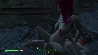 Got pregnant from a passerby right on the road | Fallout Porno