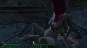 Got pregnant from a passerby right on the road | Fallout Porno