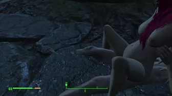 Got pregnant from a passerby right on the road | Fallout Porno