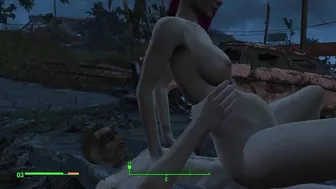 Got pregnant from a passerby right on the road | Fallout Porno