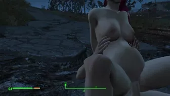 Got pregnant from a passerby right on the road | Fallout Porno