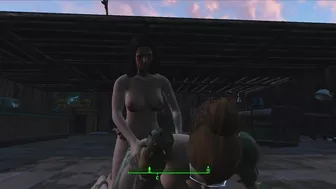 Piper fucks me with a strapon in front of everyone | Fallout 4 Sex Mod