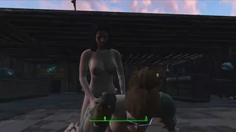 Piper fucks me with a strapon in front of everyone | Fallout 4 Sex Mod