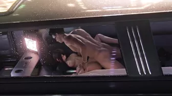 Yakuza - Saeko Rough Creampie in Limousine (Animation with Sound)