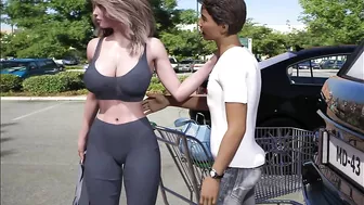 Wife and Stepmother AWAM - Sophia Fucking with Sam in car - 3d game