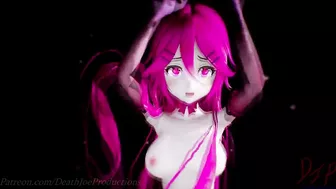 MMD R18 nude Pink Yamakaze Shake it 105