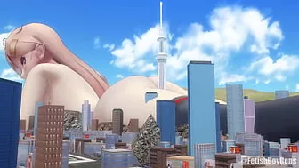 [MMD] Playing With The City (Giantess, Sfx, Size fetish content)