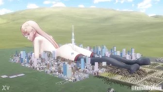 [MMD] Playing With The City (Giantess, Sfx, Size fetish content)