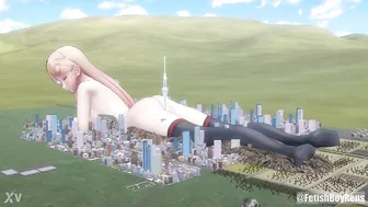 [MMD] Playing With The City (Giantess, Sfx, Size fetish content)